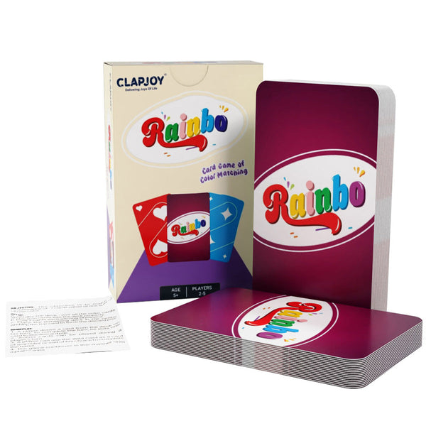 Rainbo Fun Card Game for Adults and Kids of Ages 5 Years and Above | Set of 71 Cards