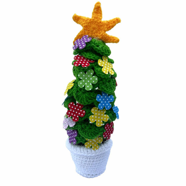 Crochet Handmade Christmas Decorations - Festive Holiday Decor for Home & Gifting (Christmas Tree)