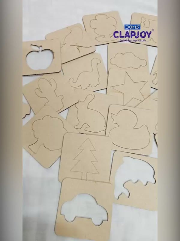 Little Artist Kit - 20 Stencil - Wooden Painting Puzzle