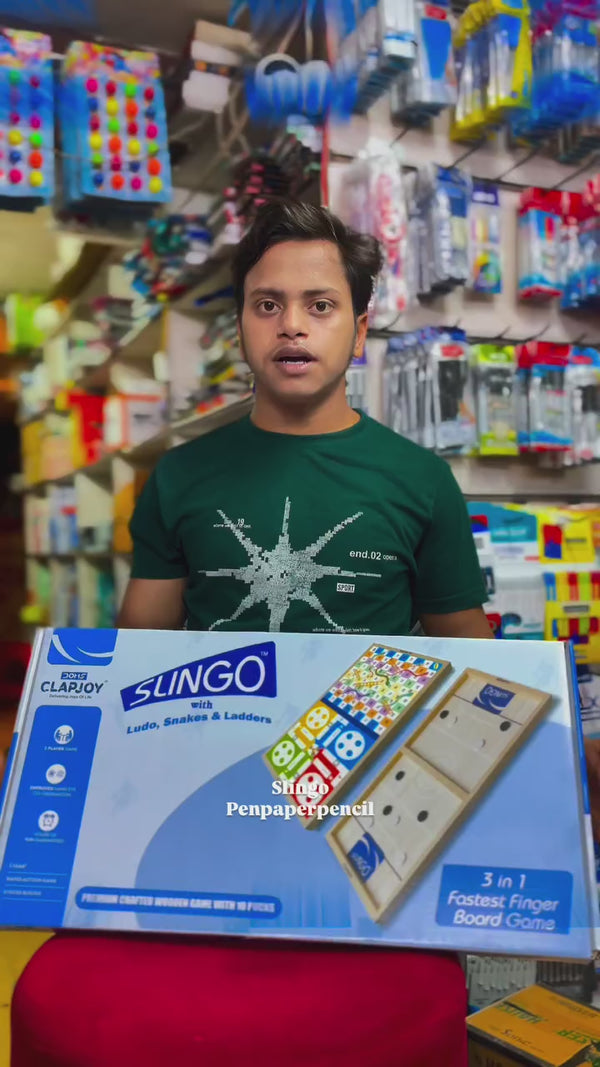 Clapjoy 3 in 1 Fastest Finger First Board Games for Adults & Kids