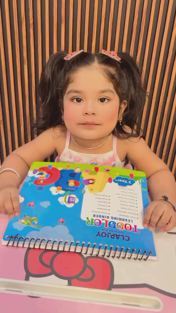 Clapjoy Velcro Book Level 2 Preschool Busy book for kids upto 4 years