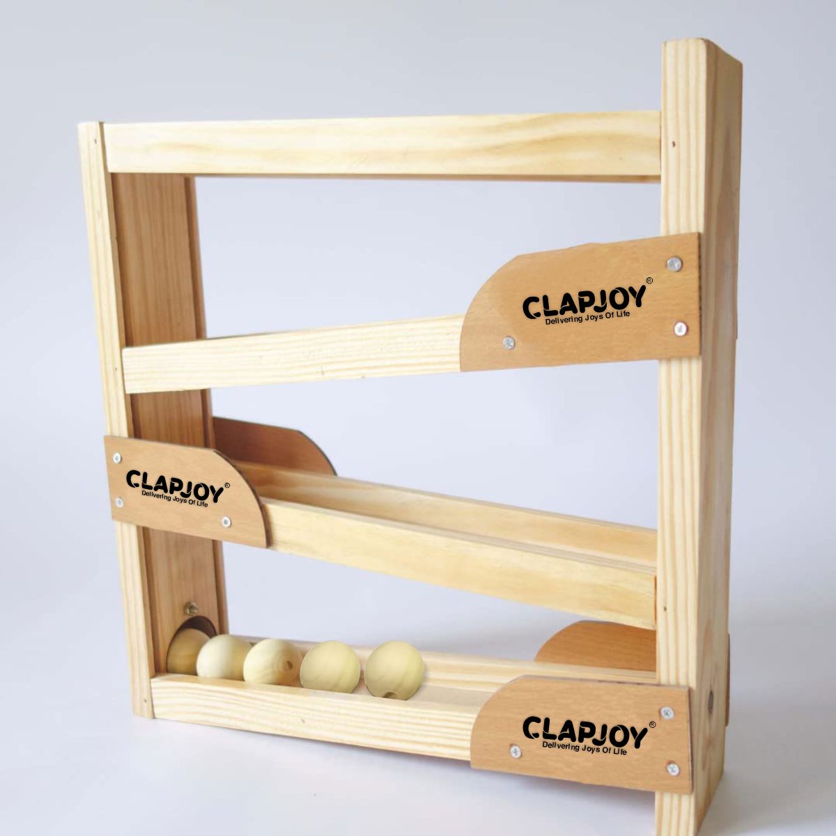 Clapjoy Montessori Wooden Ball Tracker for kids